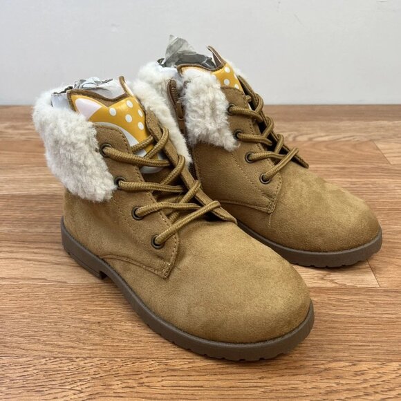 Fabkids Fur Lined Deer Face Boots Little Girls Size 13 NEW - Picture 7 of 12